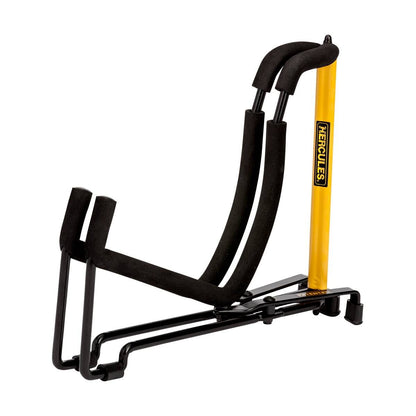 Hercules GS301B TravLite Foldaway Acoustic Guitar Stand, Compact, Steel Construction, Folds Flat, Height 250mm, Load Capacity 15kg