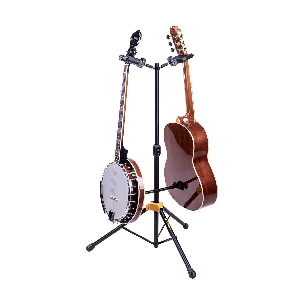 Hercules GS422B Plus Double Guitar Stand with Auto Grip System and Adjustable Back Rests — view 2