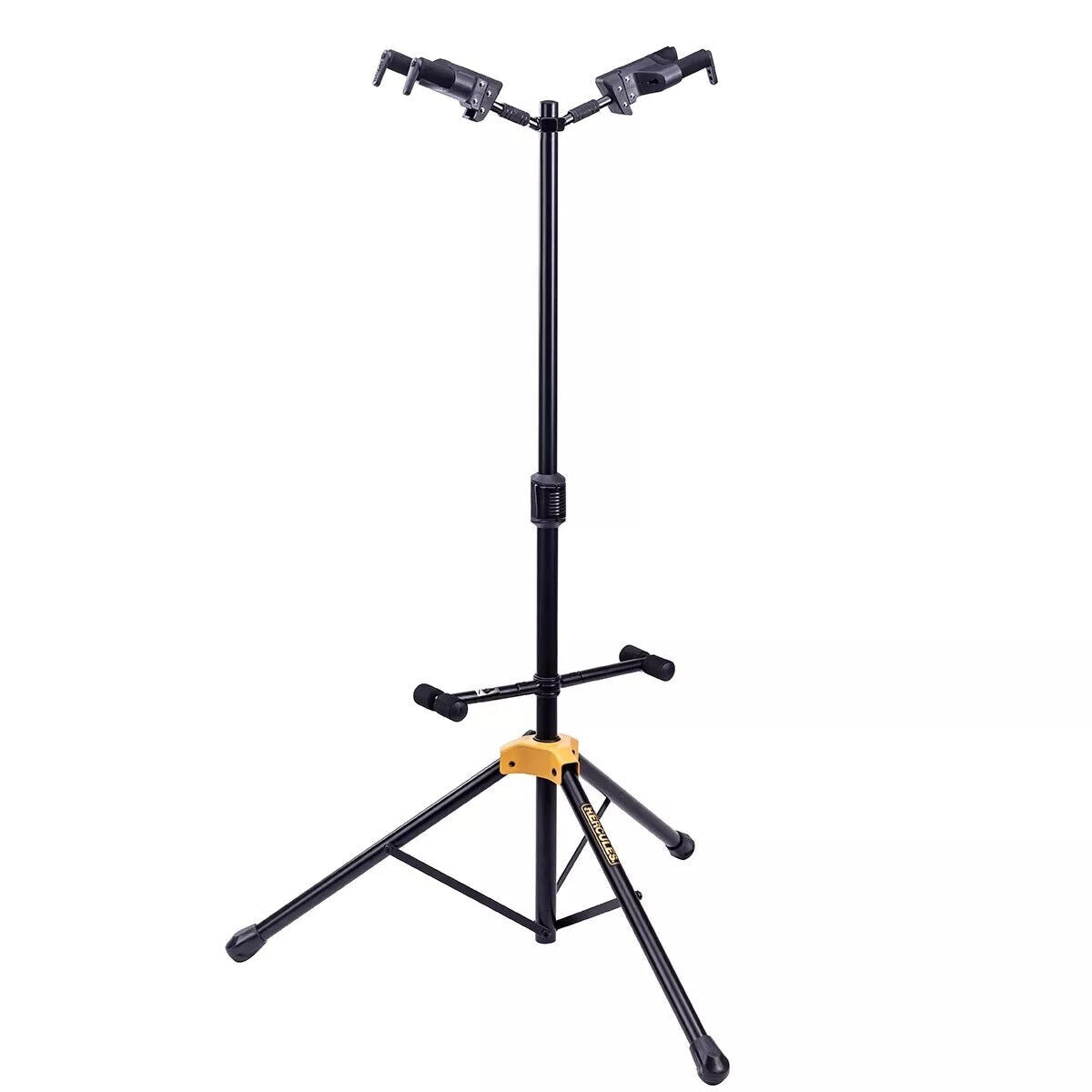 Hercules GS422B Plus Double Guitar Stand with Auto Grip System and Adjustable Back Rests