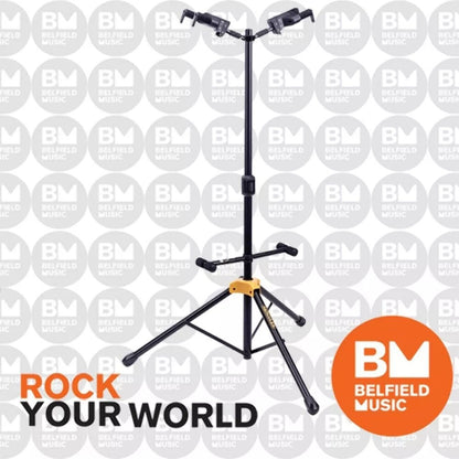 Hercules GS422B Plus Double Guitar Stand with Auto Grip System and Adjustable Back Rests — view 6
