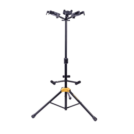 Hercules GS432B Plus Auto Grab Triple Guitar Stand with Adjustable Back Rests and Instant Height Adjustment