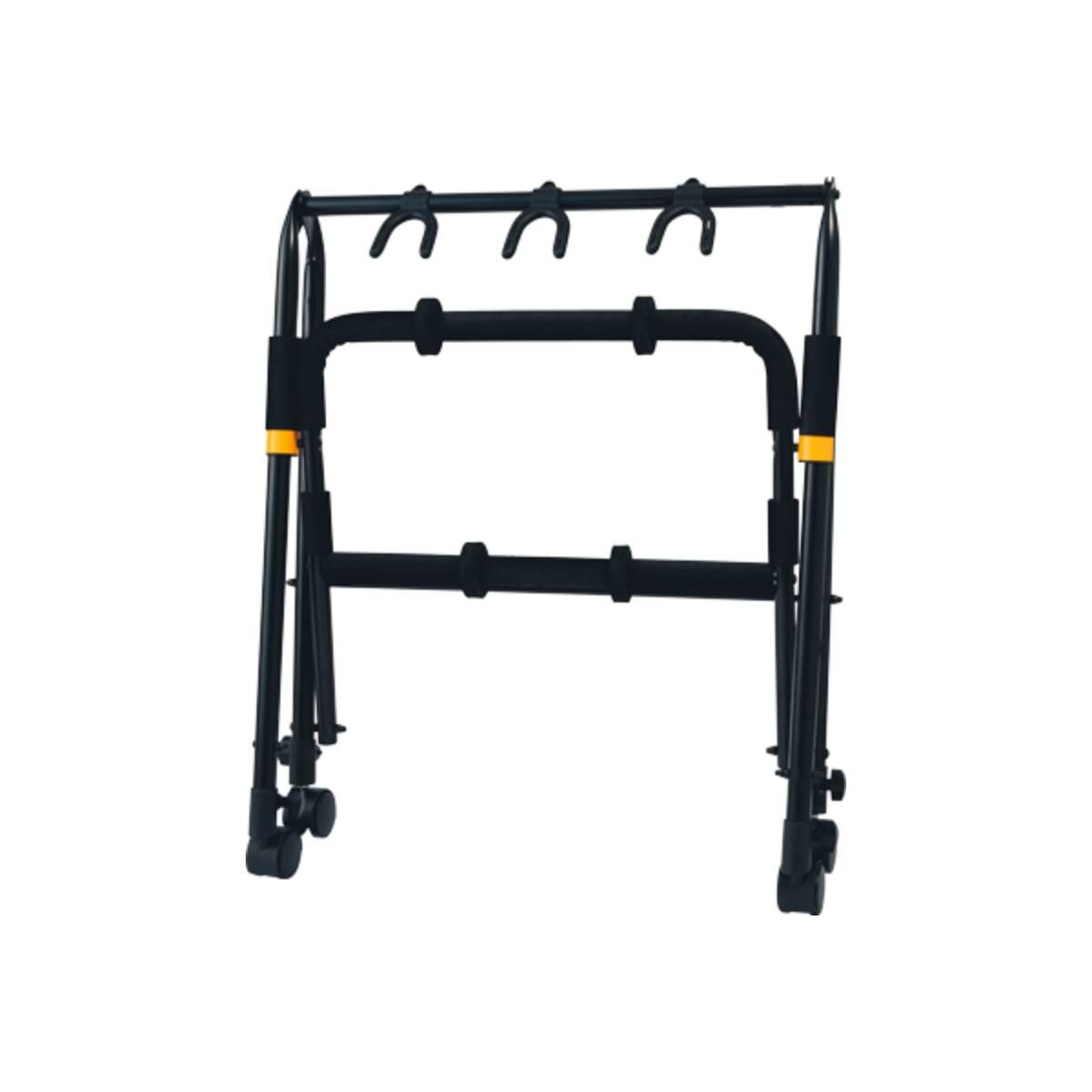 Hercules GS523B PLUS 3-Guitar Rack with Casters, SFF Padding, Expandable, 80kg Capacity, Mobile/Stationary Use, Includes 4 Pick Slots — view 2