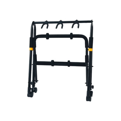 Hercules GS523B PLUS 3-Guitar Rack with Casters, SFF Padding, Expandable, 80kg Capacity, Mobile/Stationary Use, Includes 4 Pick Slots — view 2