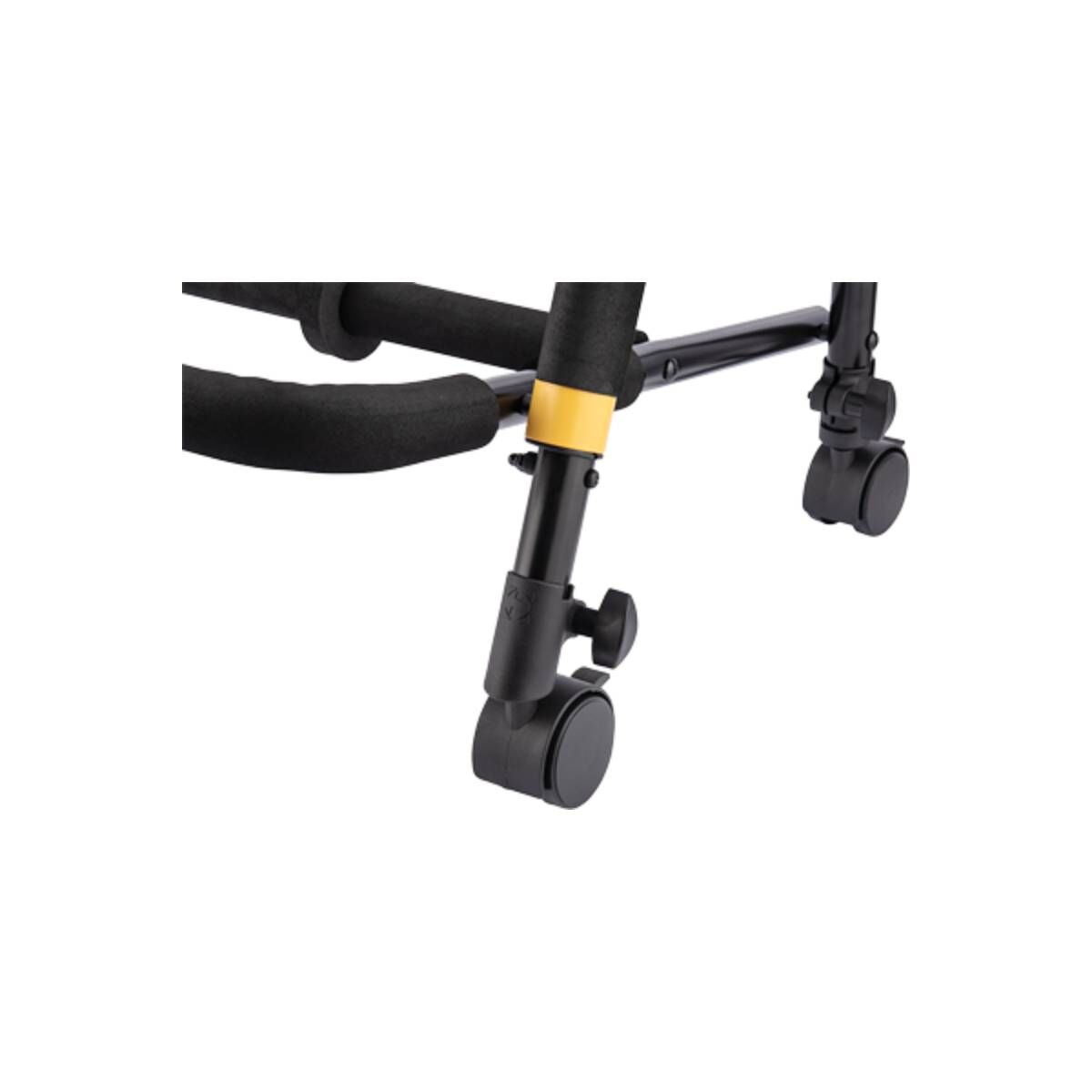 Hercules GS525B Plus Multi-Guitar Rack for 5 Guitars with Casters and SFF Padding — view 4