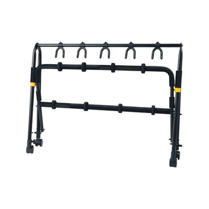 Hercules GS525B Plus Multi-Guitar Rack for 5 Guitars with Casters and SFF Padding — view 2