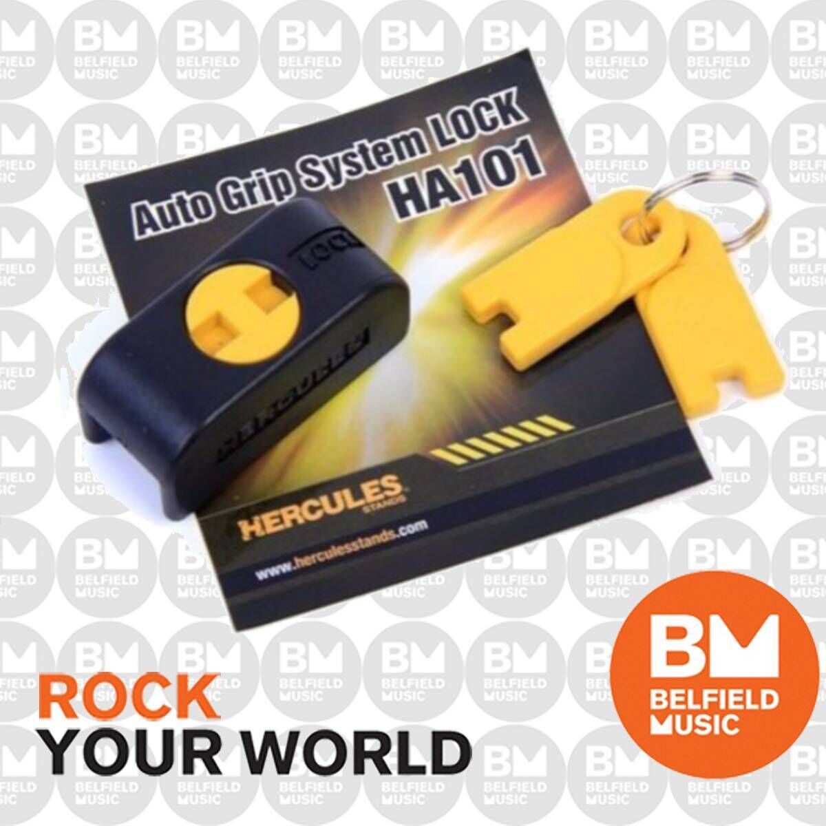 Hercules HA101 Lock for Hangers with 2 Keys - Compatible with AGS Guitar Stands & Hangers — view 3