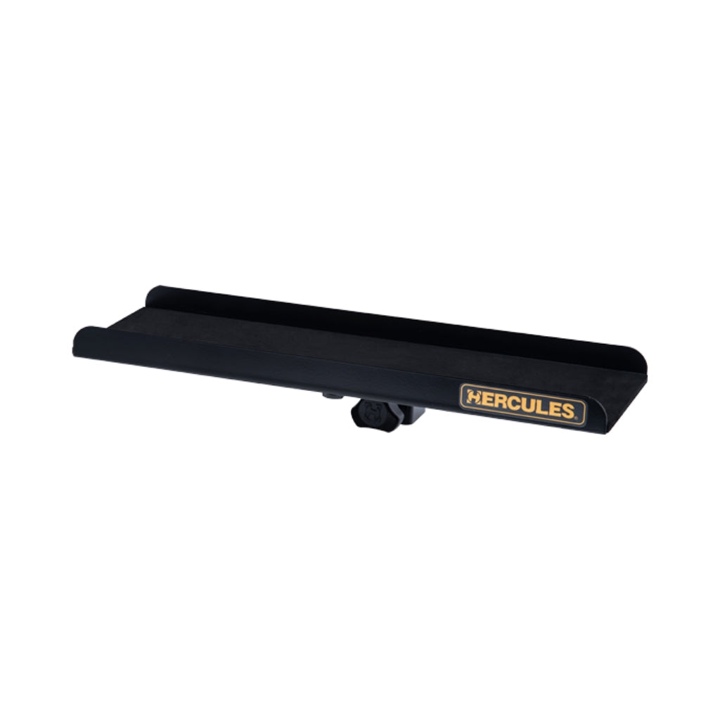 Hercules HA103 Music Stand Accessory Tray - 15.4" Metal with Foam Lining, Attaches to Standard Stands, Supports 11 lb, Black