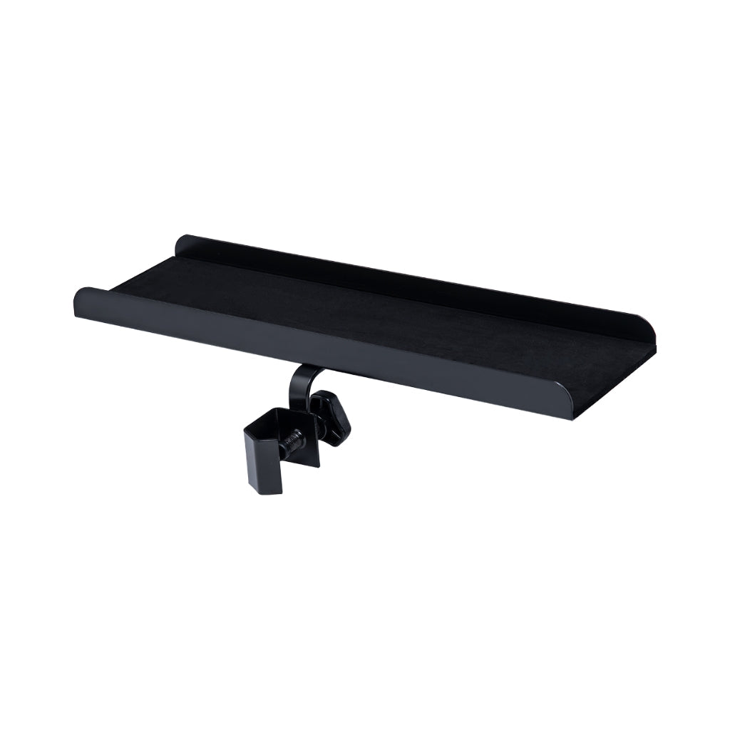 Hercules HA103 Music Stand Accessory Tray - 15.4" Metal with Foam Lining, Attaches to Standard Stands, Supports 11 lb, Black — view 2