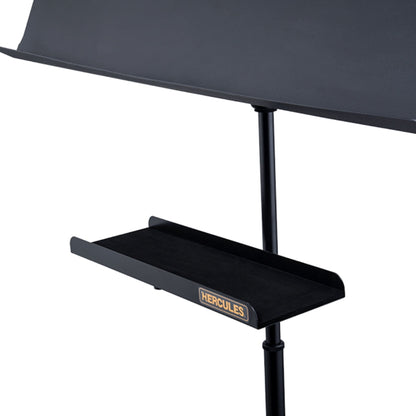 Hercules HA103 Music Stand Accessory Tray - 15.4" Metal with Foam Lining, Attaches to Standard Stands, Supports 11 lb, Black — view 3