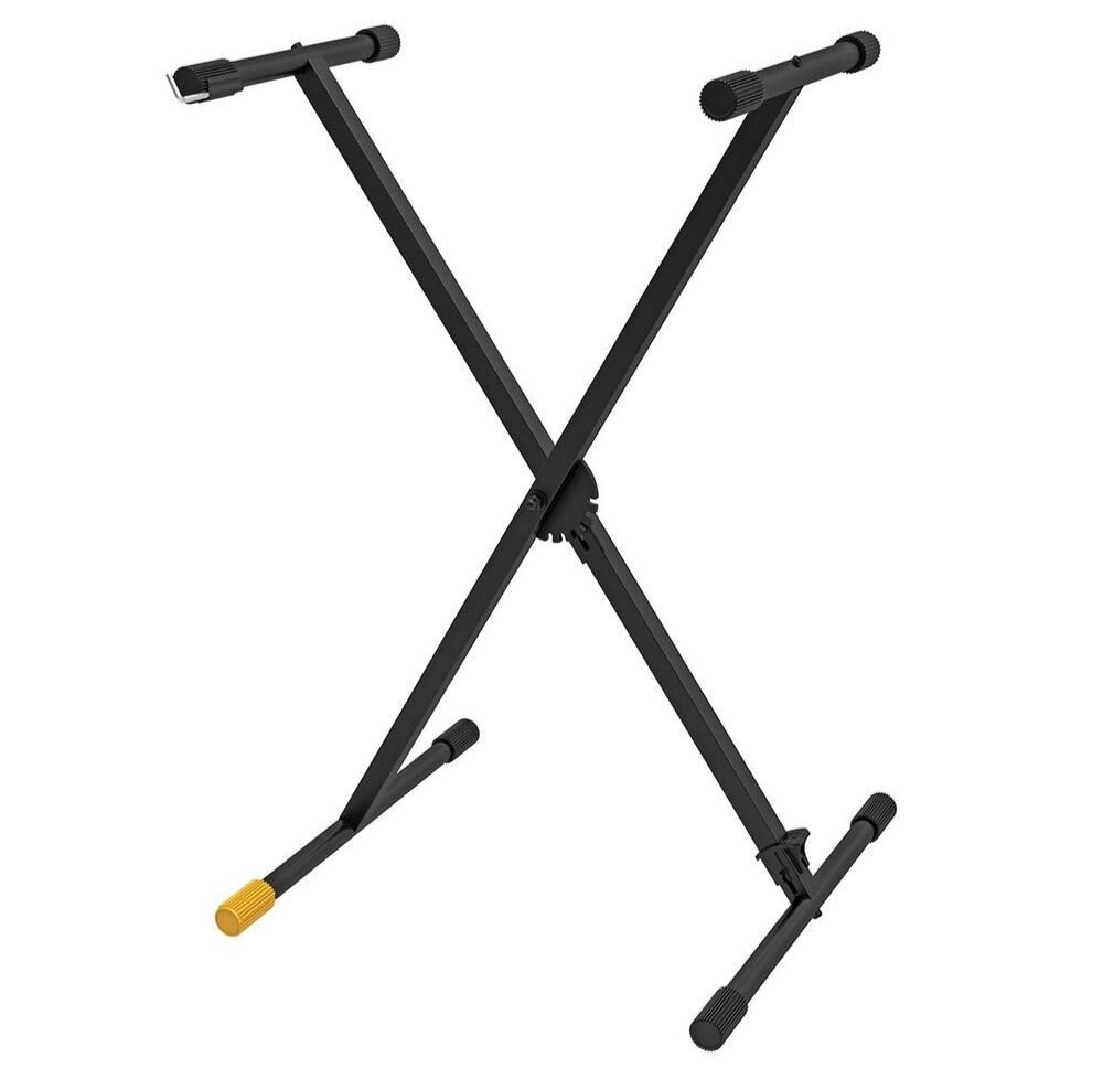 Hercules EZ Step Keyboard Stand KS100B, Collapsible, 6 Positions, Adjustable Rubber Feet, Height 540-980mm, Load Capacity 80kg, Lightweight — view 3