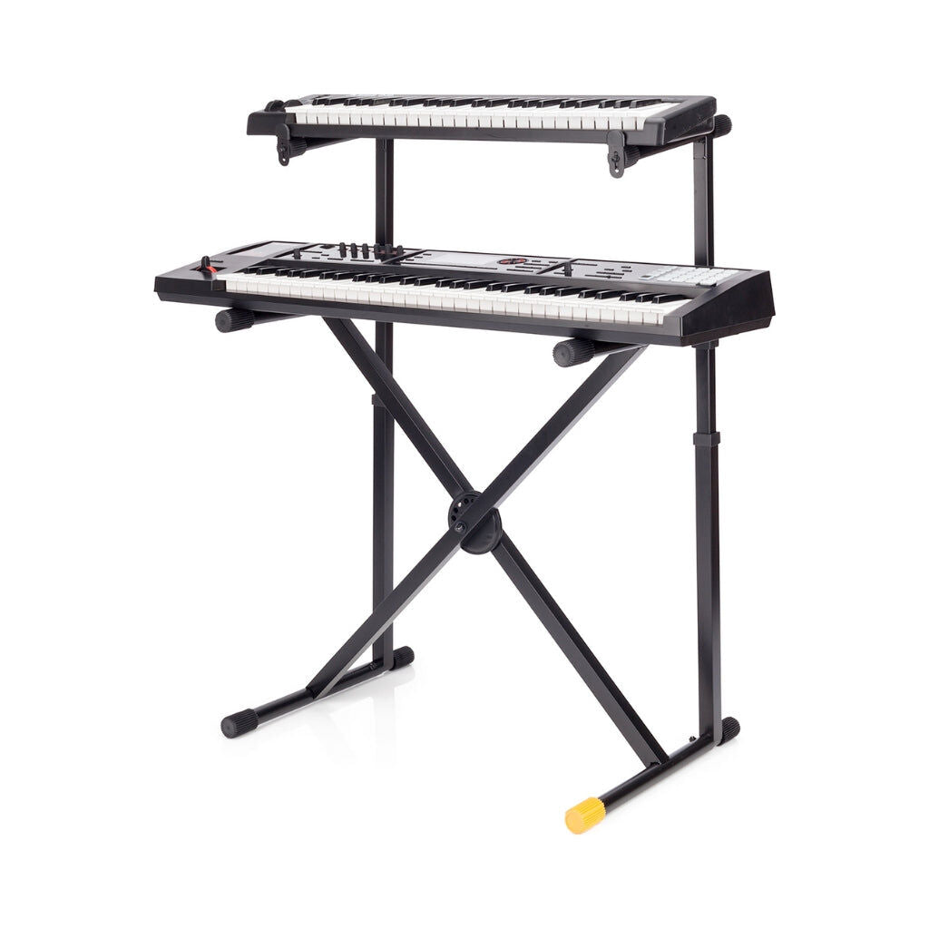 Hercules KS210B Double X Keyboard Stand with Second Tier and EZ-LOK System — view 6