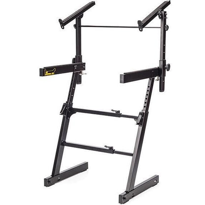 Hercules KS410B Autolock Z Shape 2 Tier Keyboard Stand with Adjustable EZ-LOK Tier — view 6
