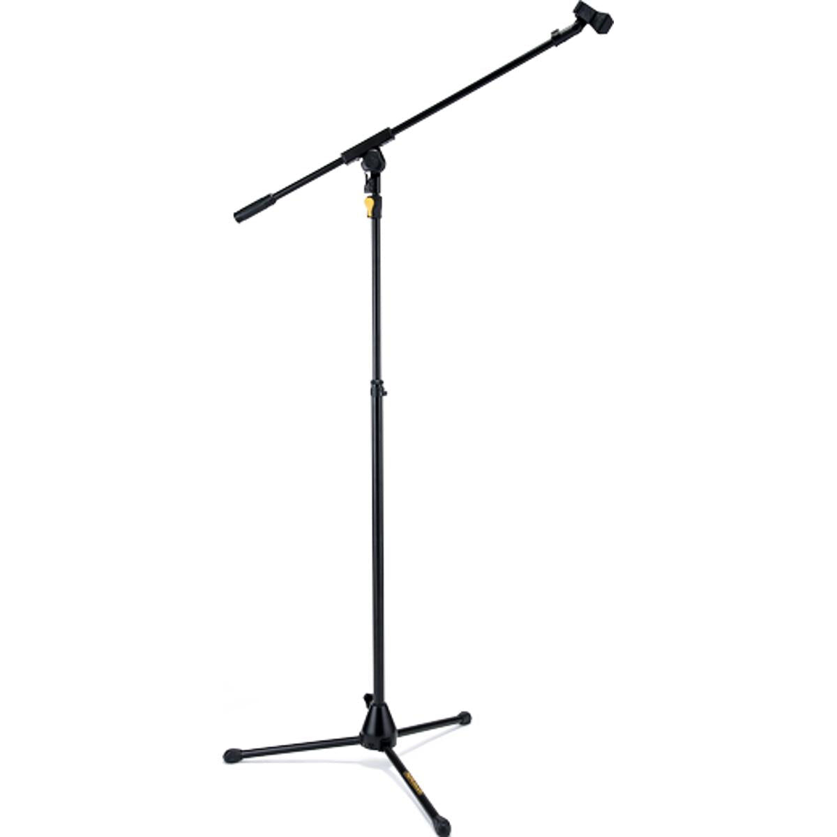 Hercules MS631B PLUS Boom EZ Grip Tripod Microphone Stand with EZ Mic Clip and Height Adjustment
