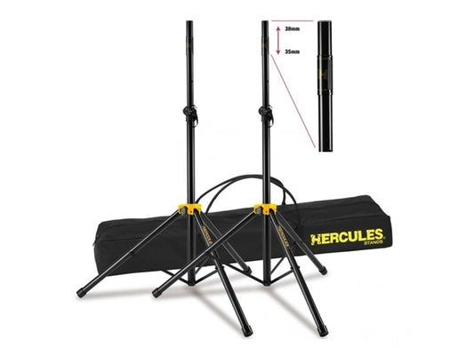 Hercules : SS200BB: Stage Series Speaker Stands w/ Bag (Pair)