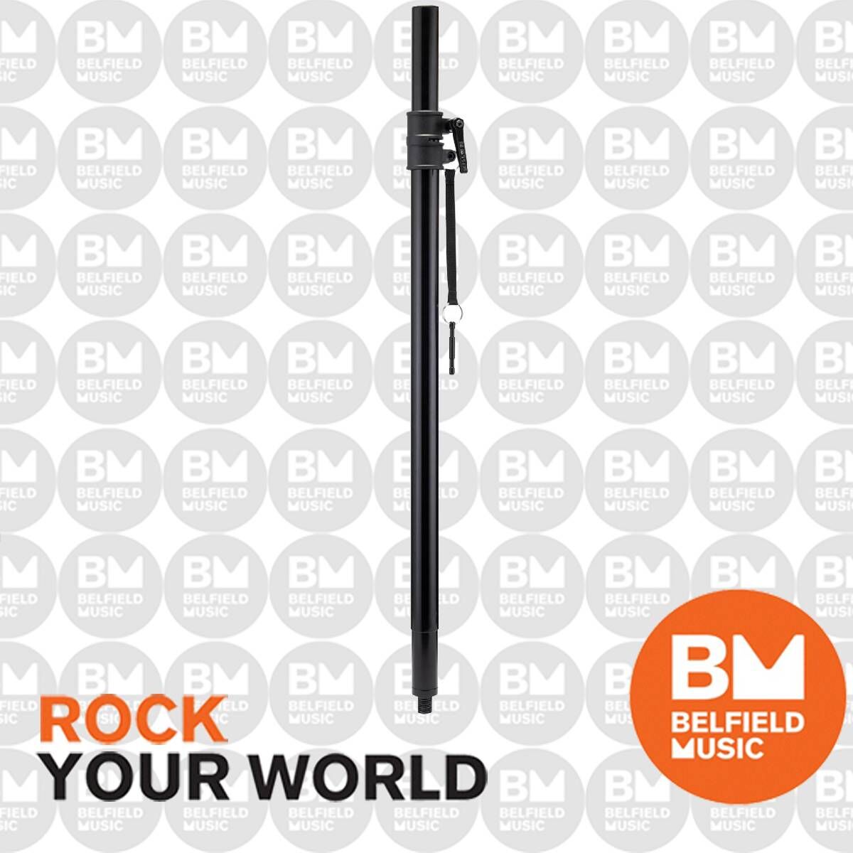 Hercules SS350B Adjustable Subwoofer Pole with M20 Thread & 35mm Adaptor — view 3