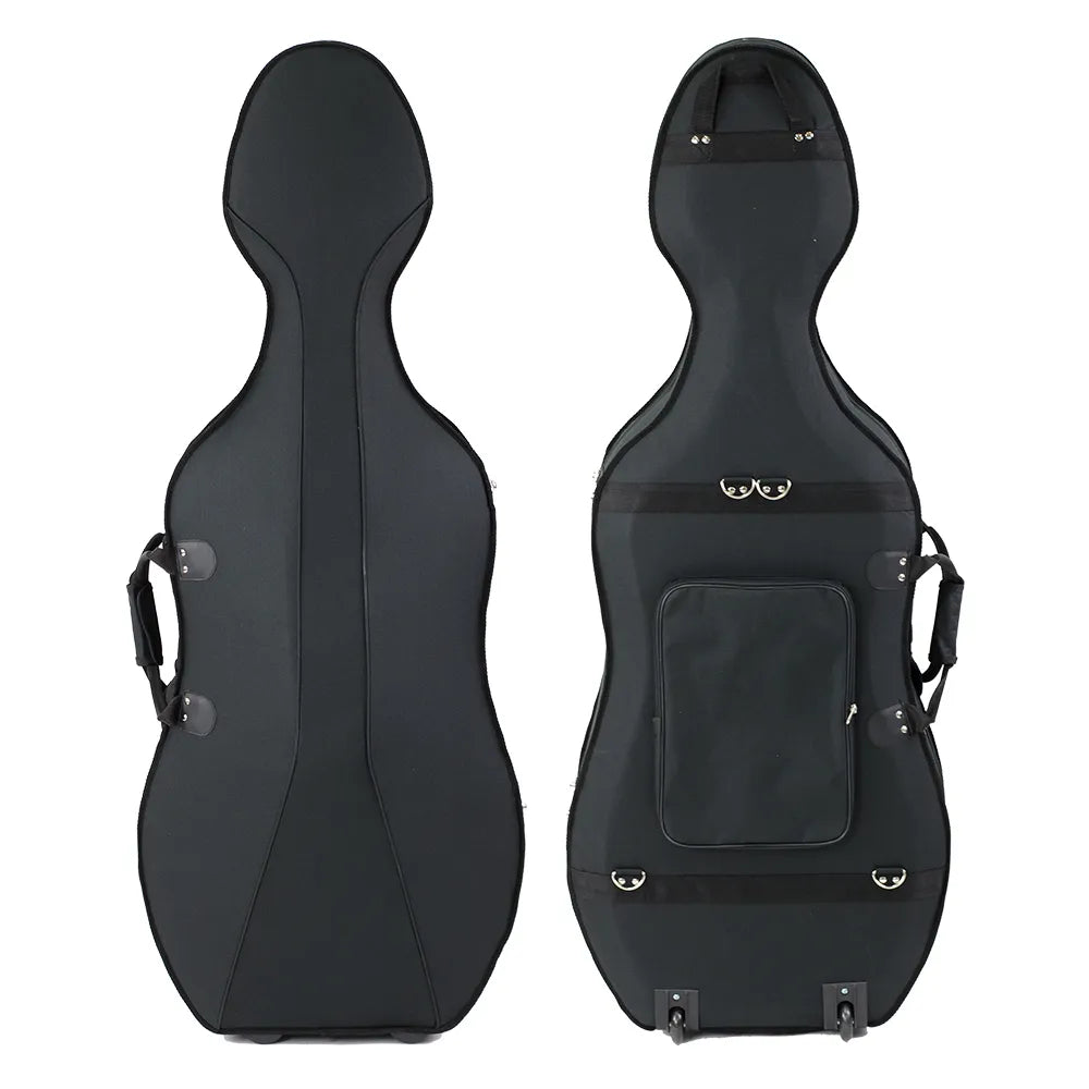 Enrico Student Plus II Cello Outfit - 1/2 Size with Lightweight Foam Case and Bow — view 3