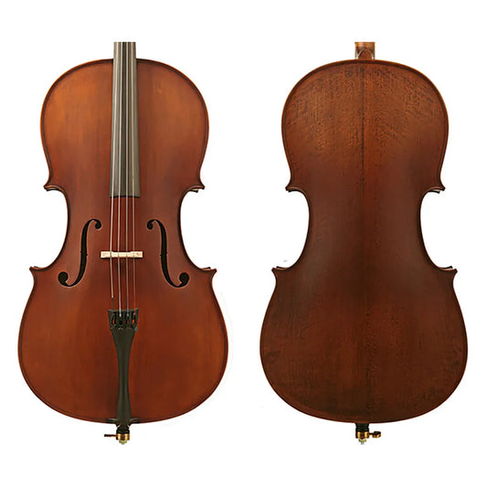 Enrico Student Plus II Cello Outfit - 1/4 Size with Lightweight Case and Accessories