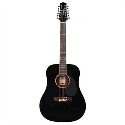 Ashton Dreadnought Size 12 String Guitar Black D25/12Bk — view 2