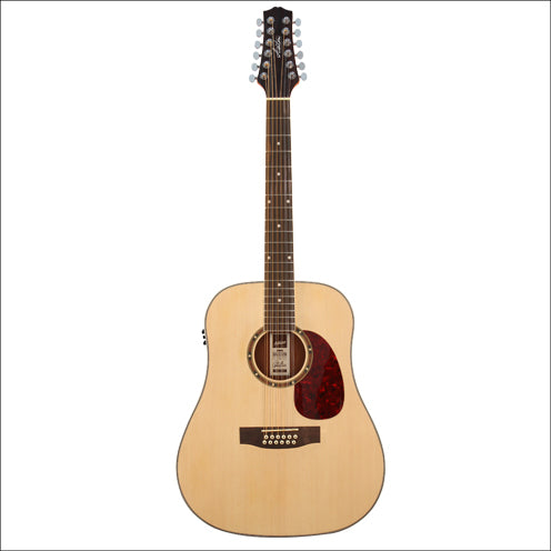 Ashton D25/12EQNTM Model A/E Guitar 12 String Natural Matt