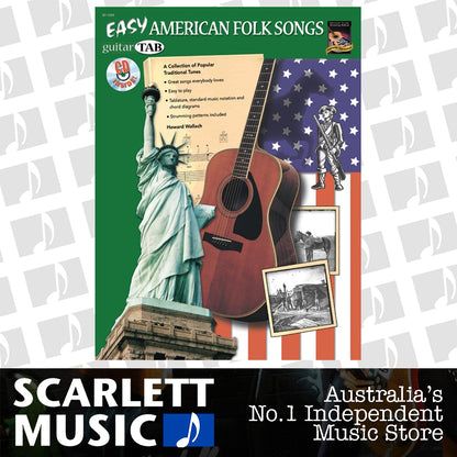 Easy American Folk Songs Book/CD Guitar Tab — view 2