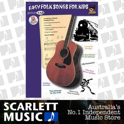 Easy Folk Songs For Kids Guitar Tab Book/CD — view 2