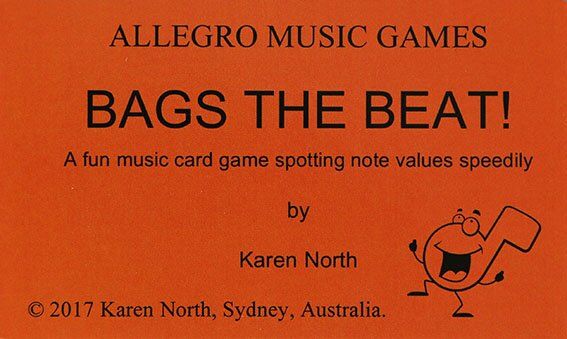 Bags the Beat! Music Card Game for 2+ Players - Speed Note Values Teaching Tool — view 2