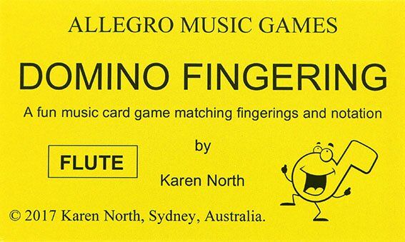 Domino Fingering Card Game for Flute — view 2