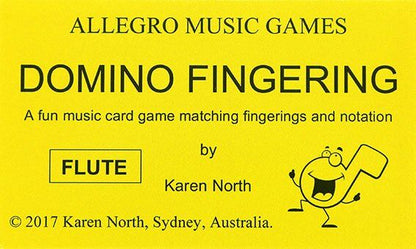 Domino Fingering Card Game for Flute — view 2