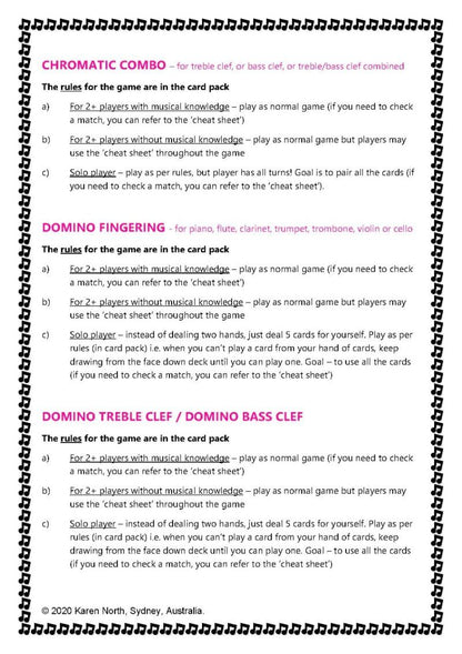 Chromatic Combo Bass Clef Card Game for Music Education — view 5