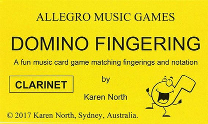 Domino Fingering Card Game for Clarinet — view 2