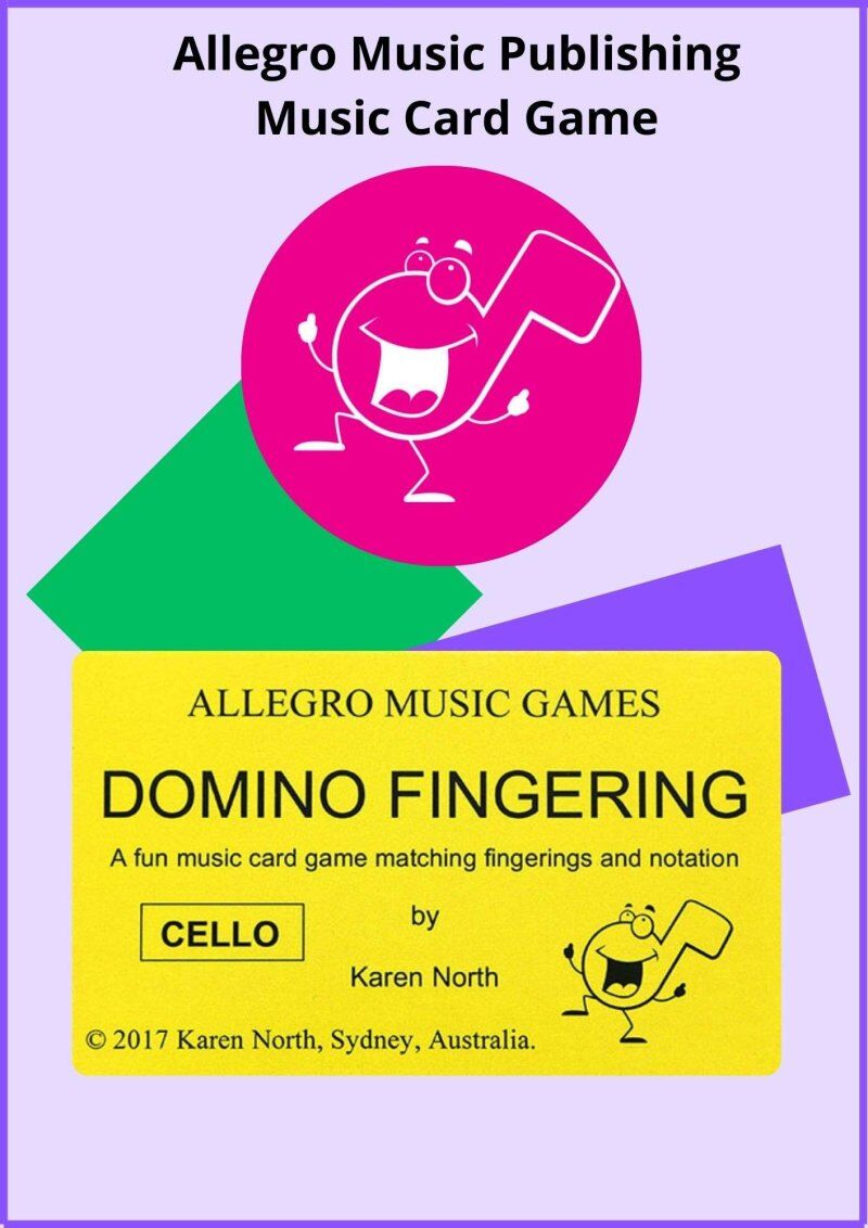Domino Fingering Card Game - Cello for Beginners