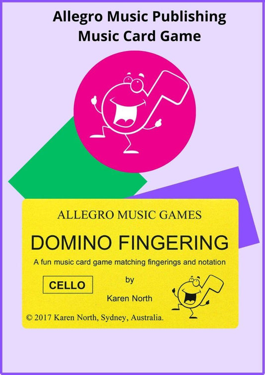 Domino Fingering Card Game - Cello for Beginners