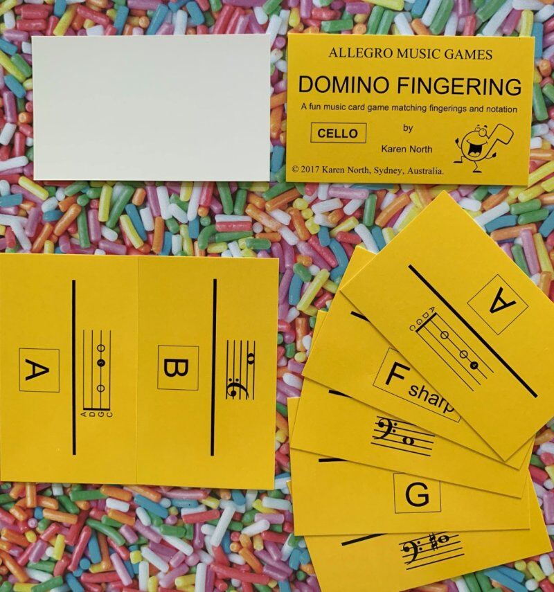 Domino Fingering Card Game - Cello for Beginners — view 2