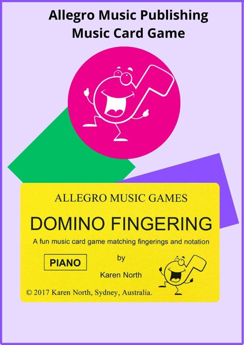 Domino Fingering Card Game for Piano