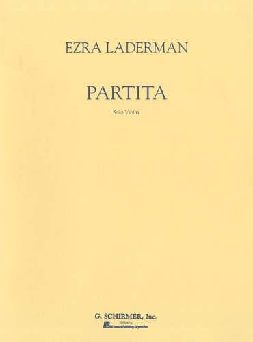 Laderman Partita For Solo Violin