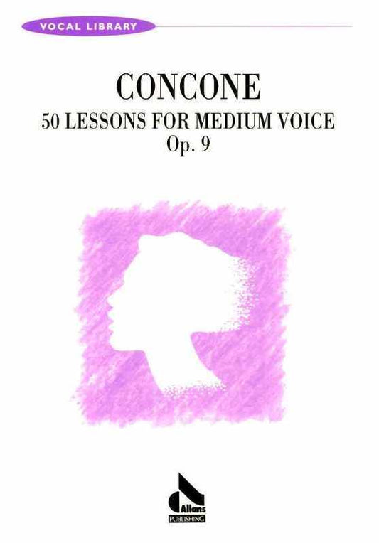 50 Lessons Op. 9 for Medium Voice by Giuseppe Concone