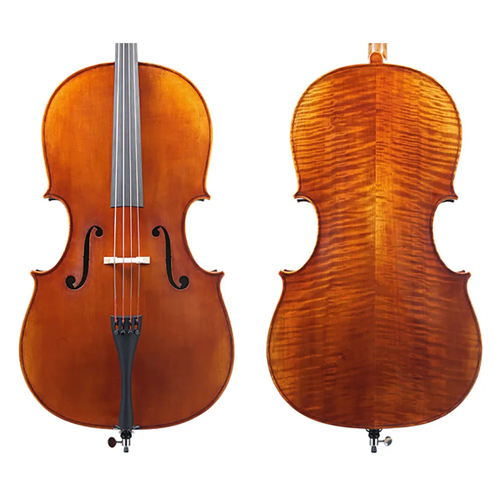 Raggetti Master Cello No.6.0 Rugieri 17th Century, Solid Spruce Top, Flamed Maple Back, Neck & Sides, Ebony Fingerboard, Hand Varnished