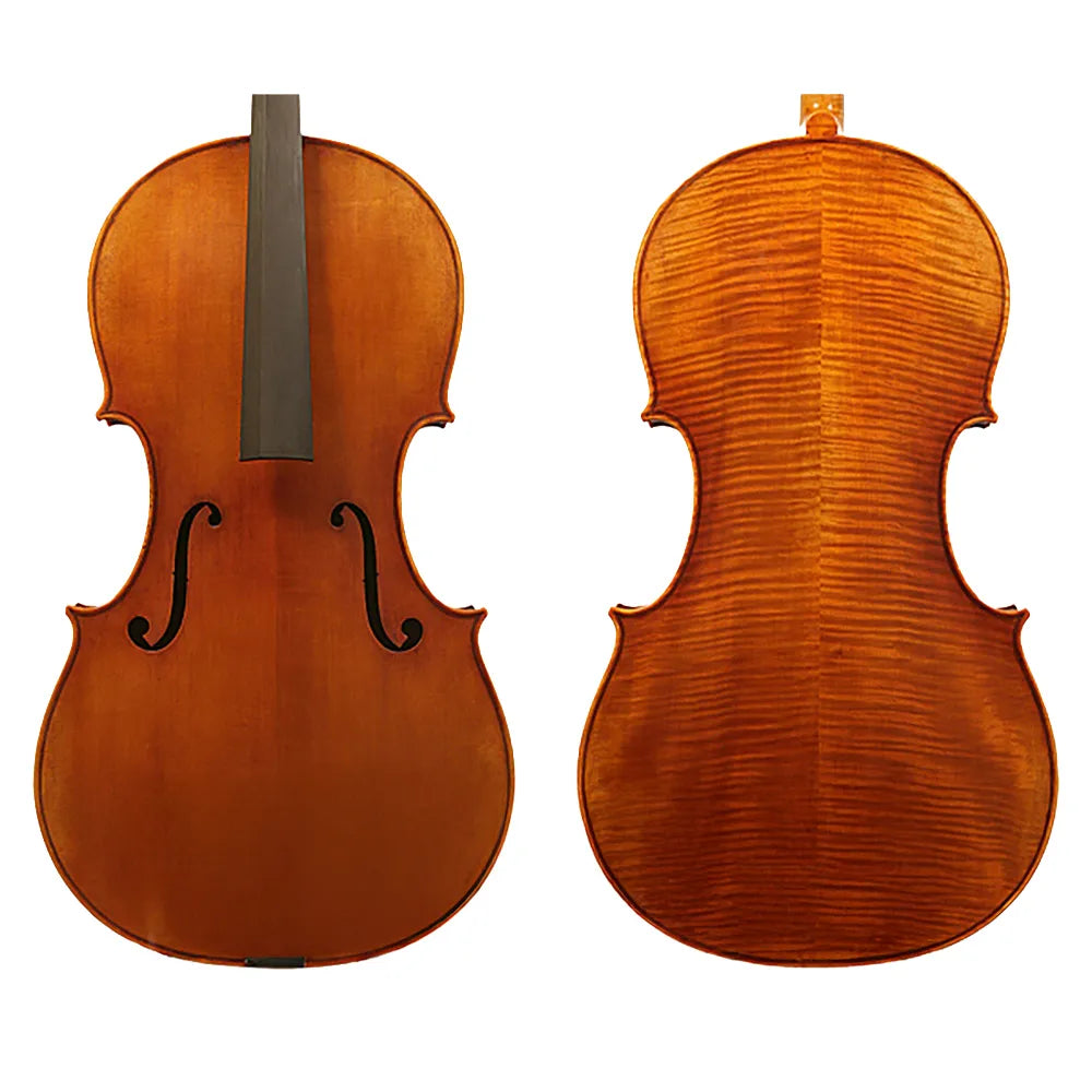 Raggetti Master Cello No.6.0 Garimberti - Solid Spruce Top, Flamed Maple Back, Ebony Fingerboard, Hand Varnished, Professional Instrument