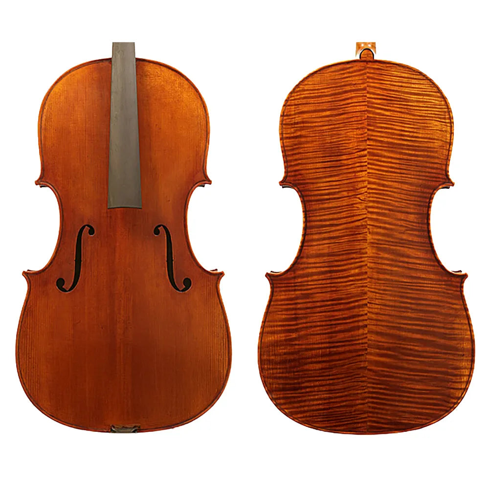 Peter Guan Master Cello No.7.0 Guadagnini - Solid Spruce & Maple, Hand Varnished, Ebony Fingerboard, Instrument Only, Made in China