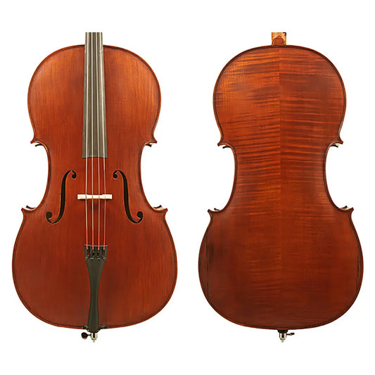 Gliga I Cello Outfit - Dark Antique 7/8 with Opal Titan Strings, FPS Professional Bag, Articul Carbon-Fibre Bow, Solid Spruce Top, Maple Back