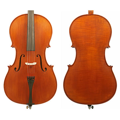 Gliga I Cello Outfit - Antique 1/2 with Jargar Strings, Articul Bow, Padded Bag, Solid Spruce Top, Solid Maple Back, Ebony Fingerboard