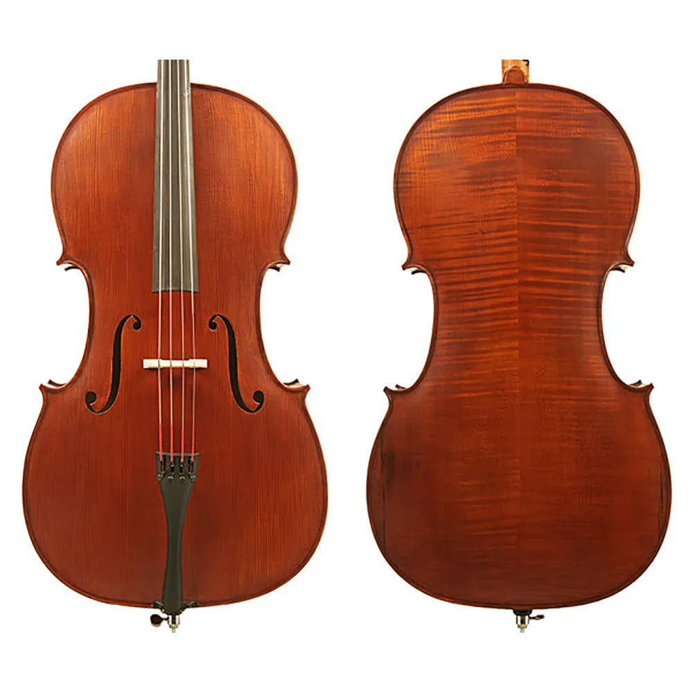 Gliga I Cello Outfit - Dark Antique 3/4 with Jargar Strings, Articul Bow, and Padded Bag