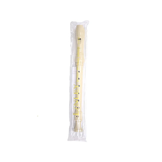 Linley Descant Recorder - Ivory, 3 Piece, Baroque/English Fingering, Includes Fingering Chart in Vinyl Pouch