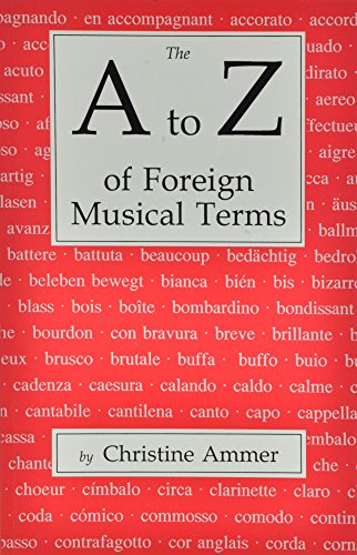 A To Z Of Foreign Musical Terms (Softcover Book)