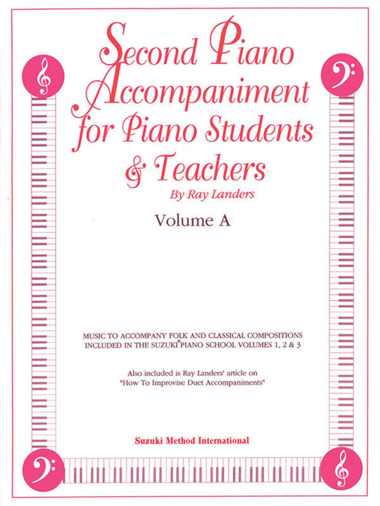 Second Piano Accompaniments Volume A - Suzuki Piano School Duet Arrangements
