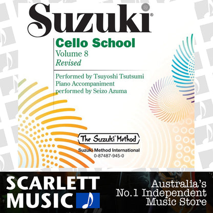 Suzuki Cello School Volume 8 CD Recording by Tsuyoshi Tsutsumi International Edition Summy Birchard 0945 — view 2