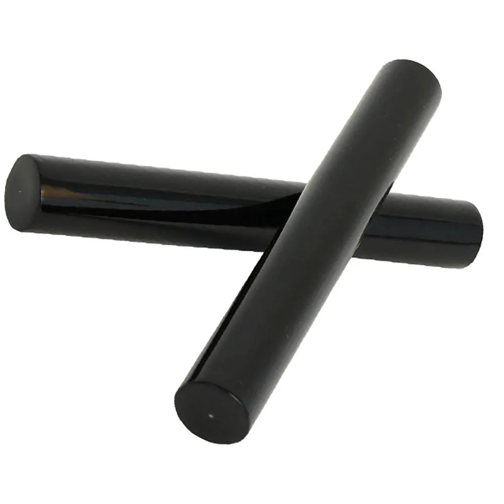 Black Fibreglass Claves - Pair - 200mm Length, 27mm Diameter, 480g Weight
