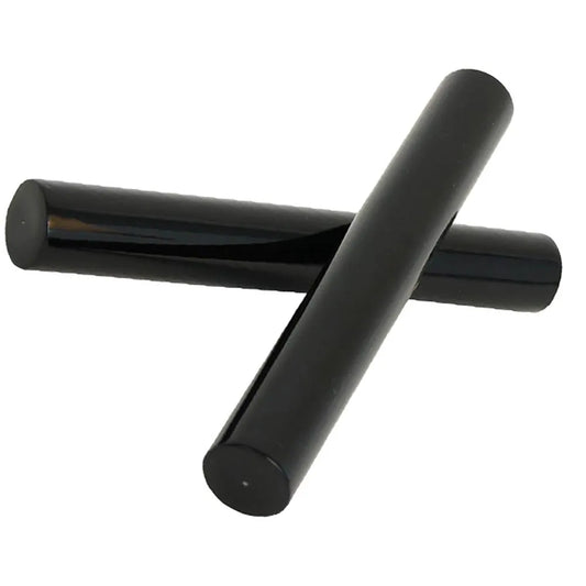 Black Fibreglass Claves - Pair - 200mm Length, 27mm Diameter, 480g Weight