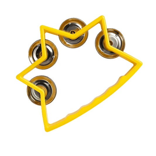 OneTribe Mini Tambourine Half Star 12cm - Yellow