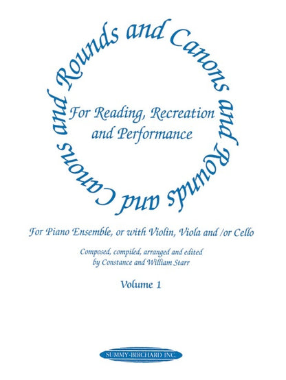 Rounds And Canons Volume 1 Piano Ensemble